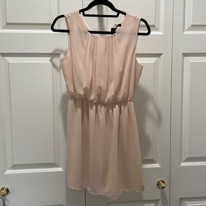 Blush mini dress